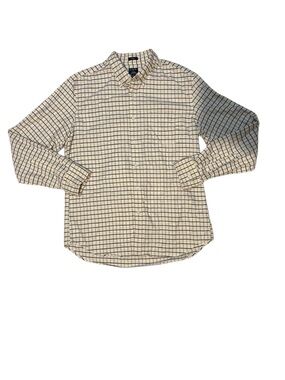J. Crew Cream Windowpane Check Button-Down Shirt